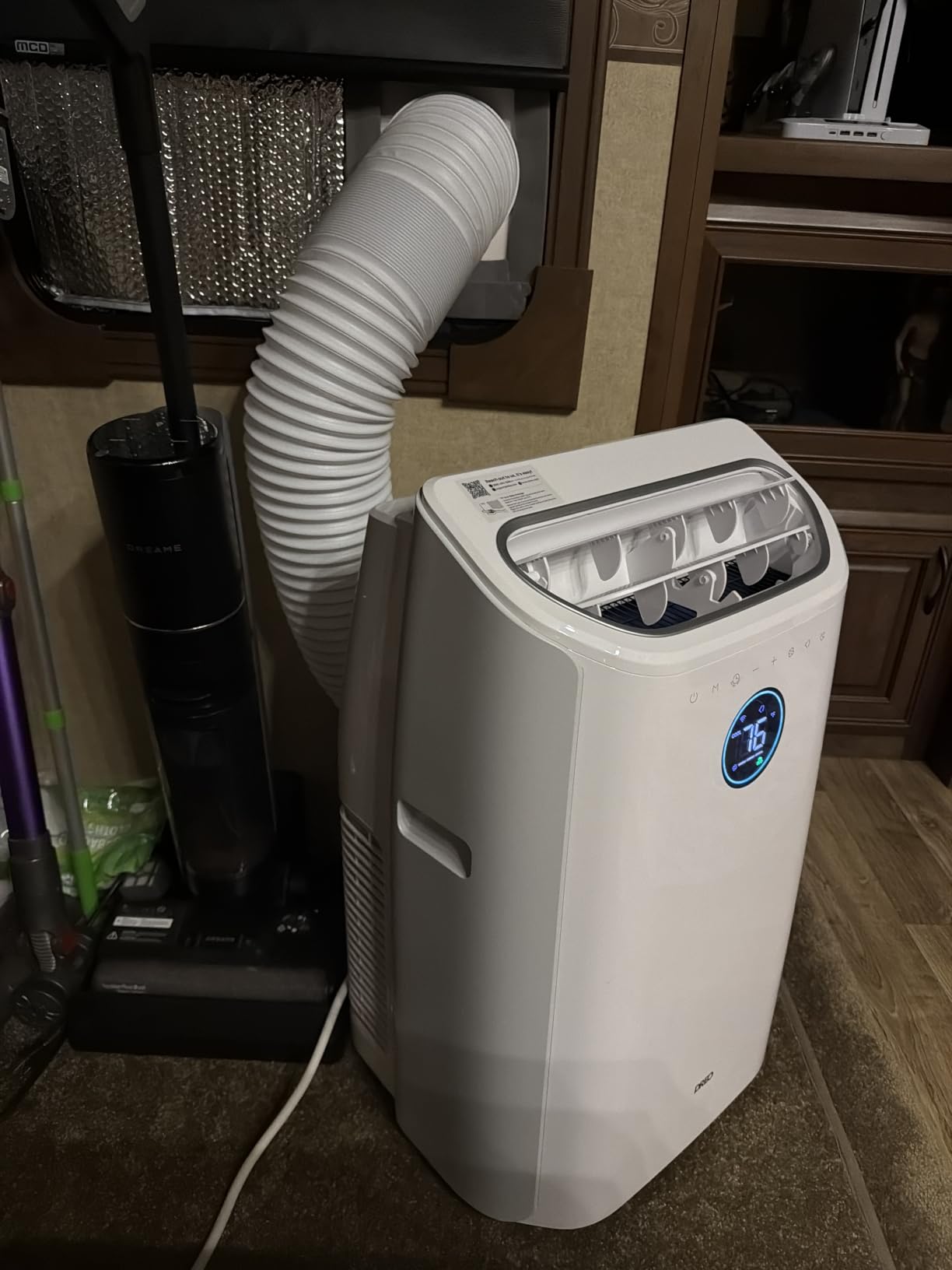 DREO Inverter Portable Air Conditioners, High Efficiency, 14000 BTU Dual-Hose | (10000 BTU DOE) 42dB Quiet Smart AC Unit, Drainage-Free, APP/Voice/Remote Control, Portable AC 740S for Bedroom & Large Room customer photo 1