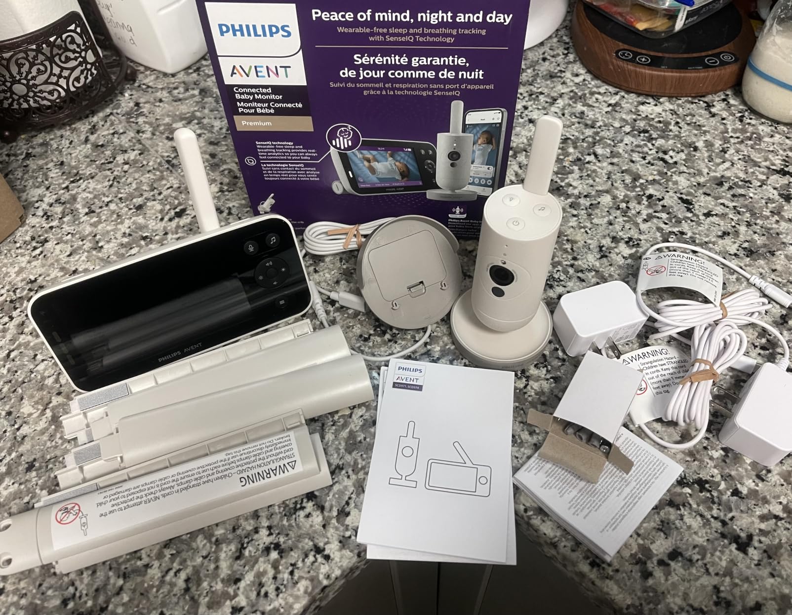 Philips Avent Premium Connected Baby Monitor, 1080p Camera, 5
