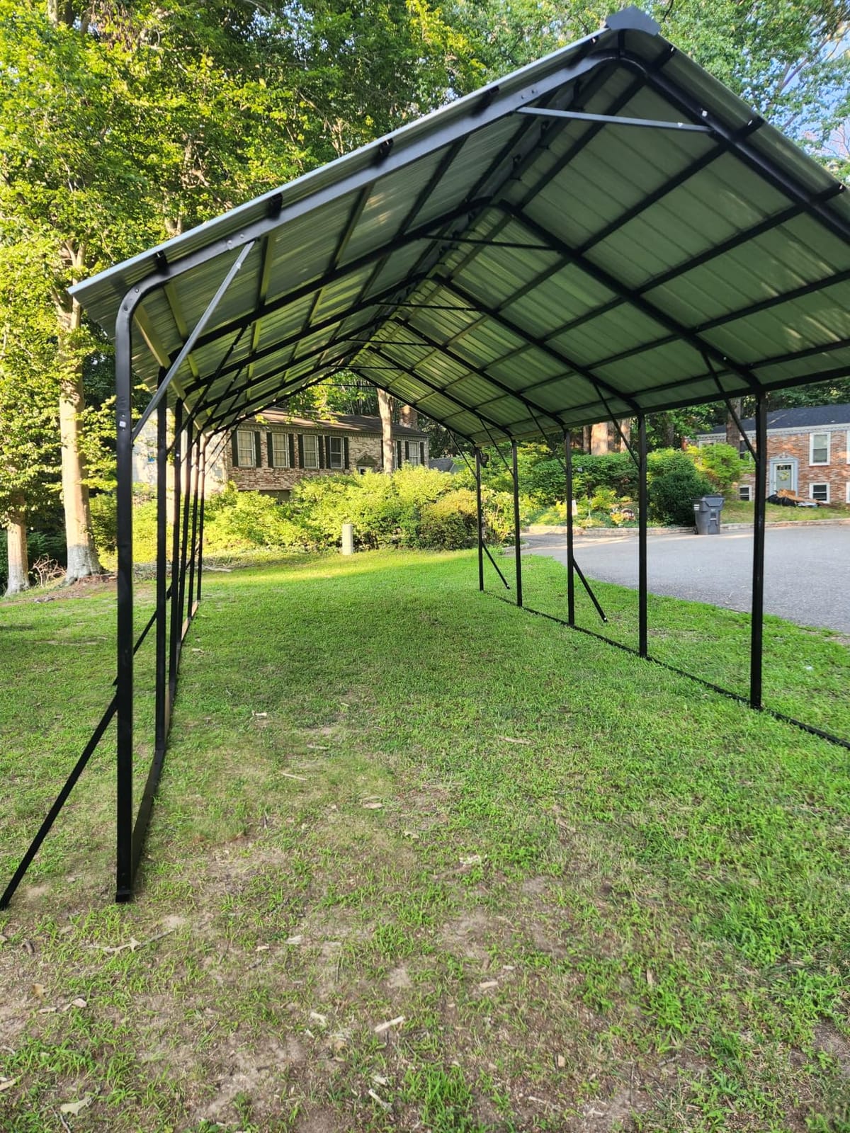 GarveeLife 20'X30'x12' Metal Carport for Multiple Vehicles, Steel Car Ports | Vertical Roof Design / for All-Weather / for Full-Size Pickup Trucks, Boats, and Tractors customer photo 1