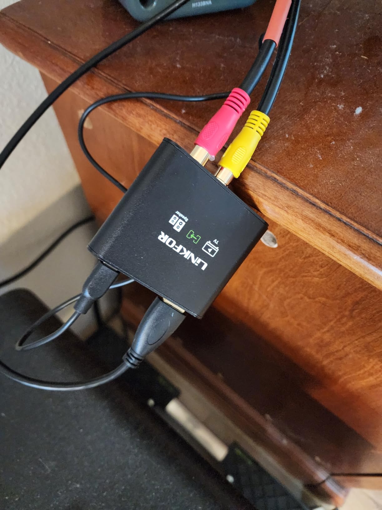 LiNKFOR 192KHz HDMI eARC/ARC Audio Extractor, HDMI to RCA & 3.5mm Converter, Supports Simultaneous Output & TV Remote Volume Control (CEC), for Smart TV to Amplifier, Active Speaker, Headphone customer photo 1