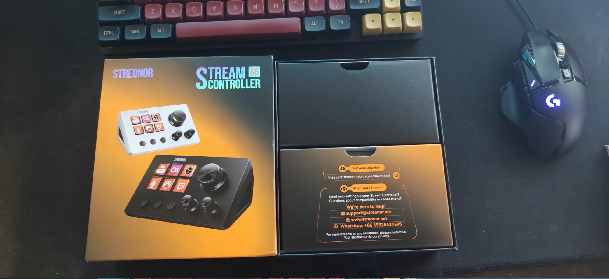 Streonor S6 Mini Stream Controller, 6-Key LCD Control Deck, Black | Programmable Macro Pad, Hotkey Soundboard Keypad with 3 Rotary Knobs & Scene Switch for OBS, Twitch, YouTube, Audio Mixer customer photo 2