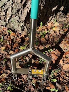 Heavy Duty Steel Hollow Tine Core Aerator for Clay Soil, Non-Clog - Blue | Anti-Clogging Beveled Tines, Compacted Soil & Clay Friendly, Replaceable Tines, Wide Foot Plate, Semi-Assembled customer photo 1