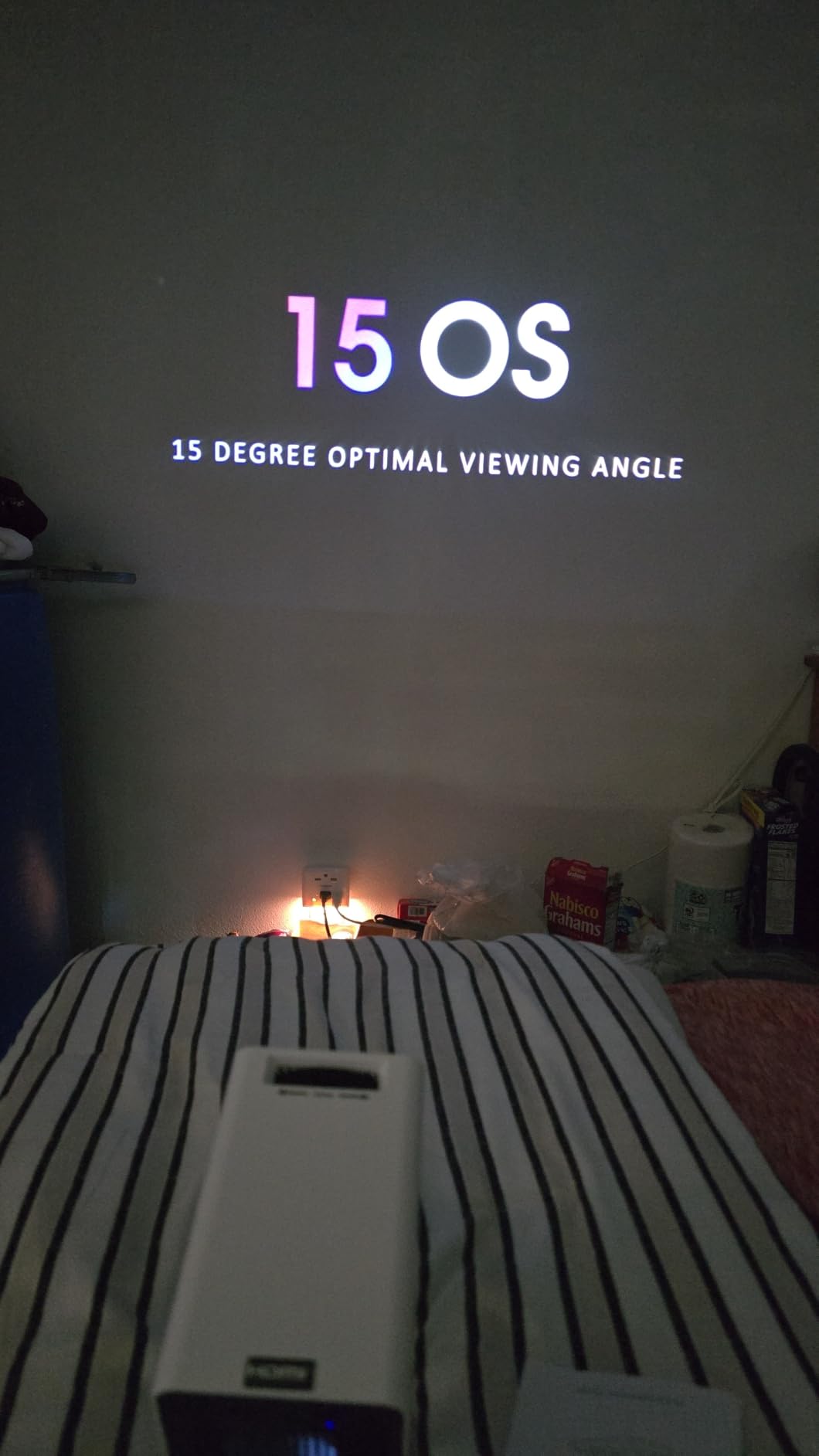 Mini Projector With Wifi And Bluetooth, 1080P 4K Support Portable Projector, Movie Projector for Bedroom, Compatible with Smartphones/TV Stick/iPad/PS5/Laptop/HDMI/USB customer photo 1