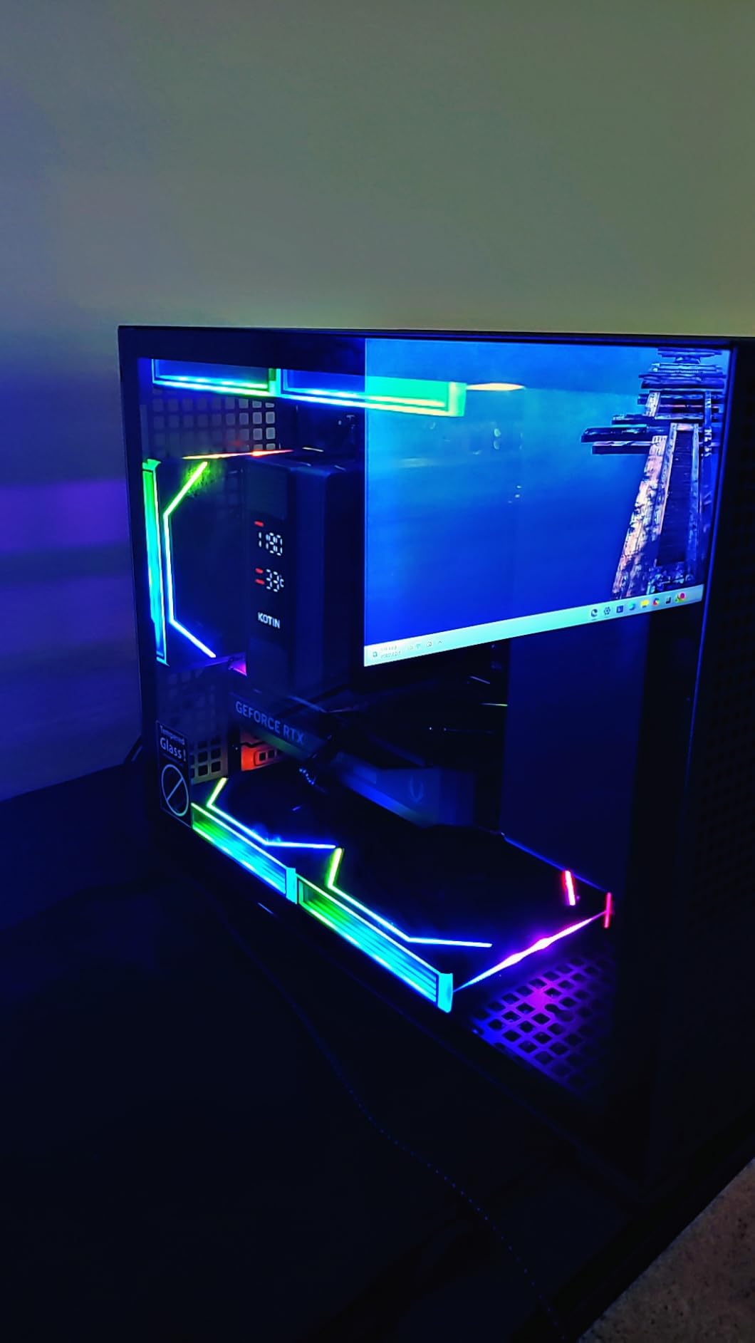 KOTIN Gaming PC Desktop, Ryzen 7 8700F, RTX 5060 Ti 8GB, 16GB DDR5, 1TB SSD | Prebuilt Gaming Tower with DLSS 4, WiFi 7, Windows 11, DDR5 6000MHz, PCIe 4.0 NVMe SSD for 1080p/1440p High-FPS Gaming customer photo 2