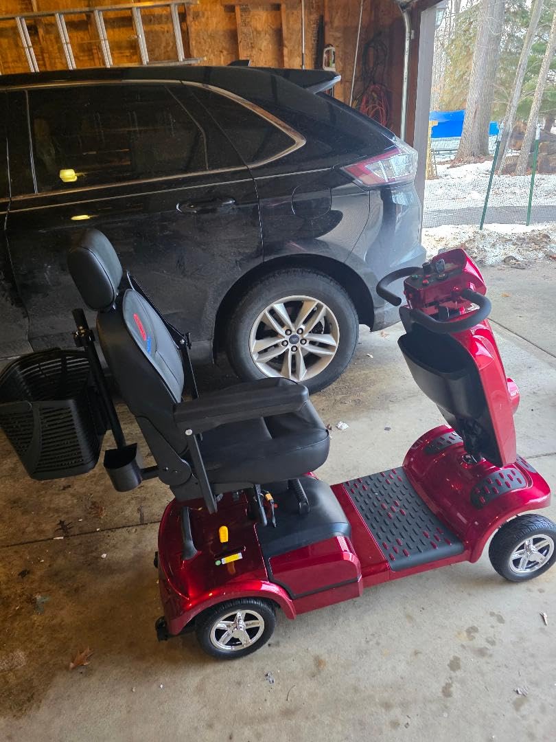 Heavy Duty Mobility Scooter for Seniors/Adults, 500LBS Capacity Electric Scooter, All Terrain Mobility Scooters, 1000W 15MPH, 13.78