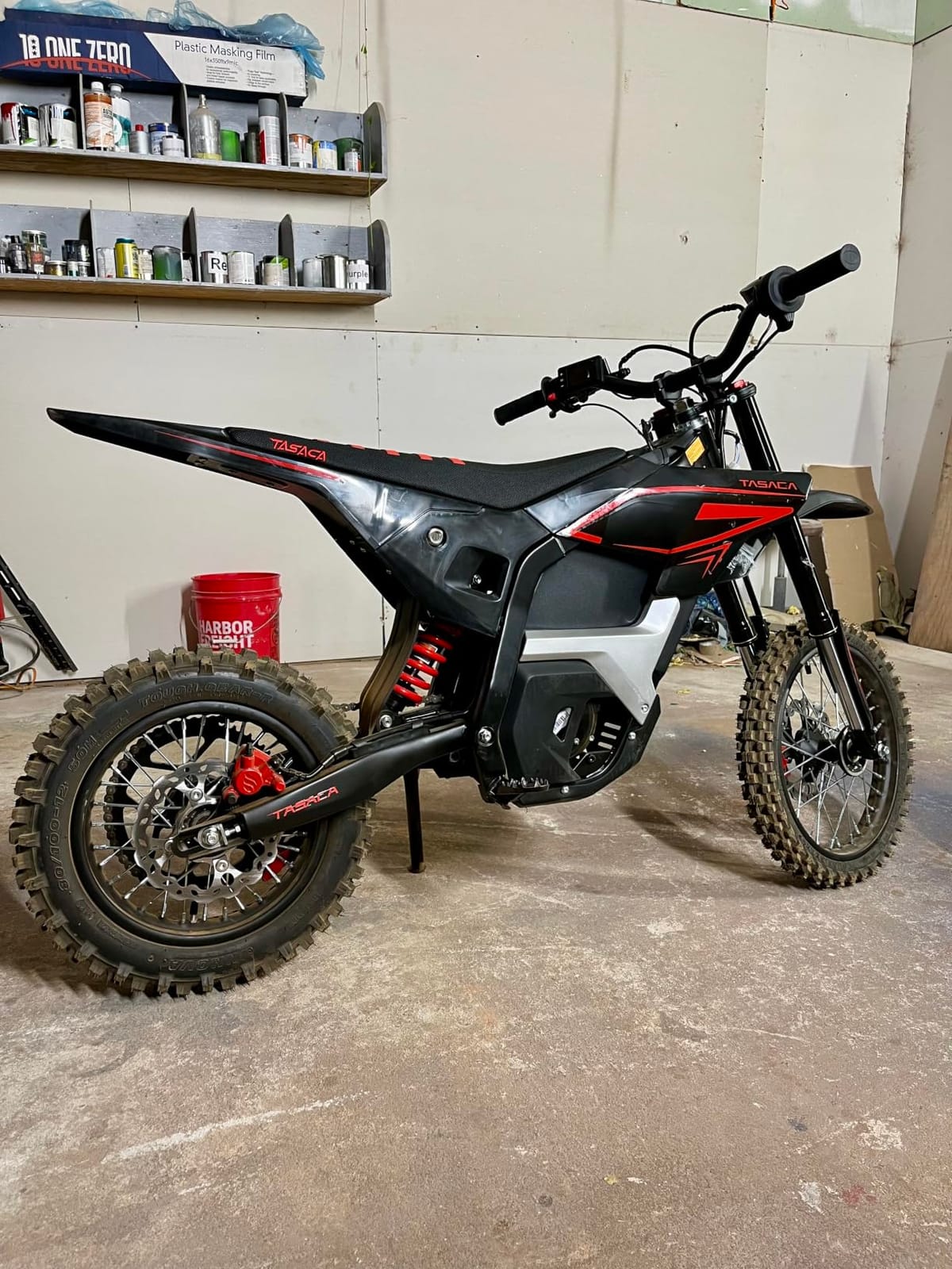 V58 52+MPH Electric Dirt Bike Teens Adults, 5500W Mid-Drive Motor | 276NM, 5-Gears Electric Motorcycle 52V 30Ah Removable Battery, Full Hydraulic Brakes EBike customer photo 1