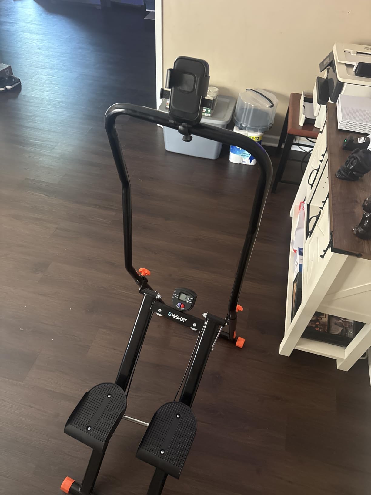 EPHESPORT Stair Stepper for Home with 3-Level High-Tension Resistance | Foldable Design, 2.0 Stair Climber With Height-Adjustable Handlebar, Non-Slip Wide Pedals, Leg Glutes & Full-Body Cardio customer photo 1
