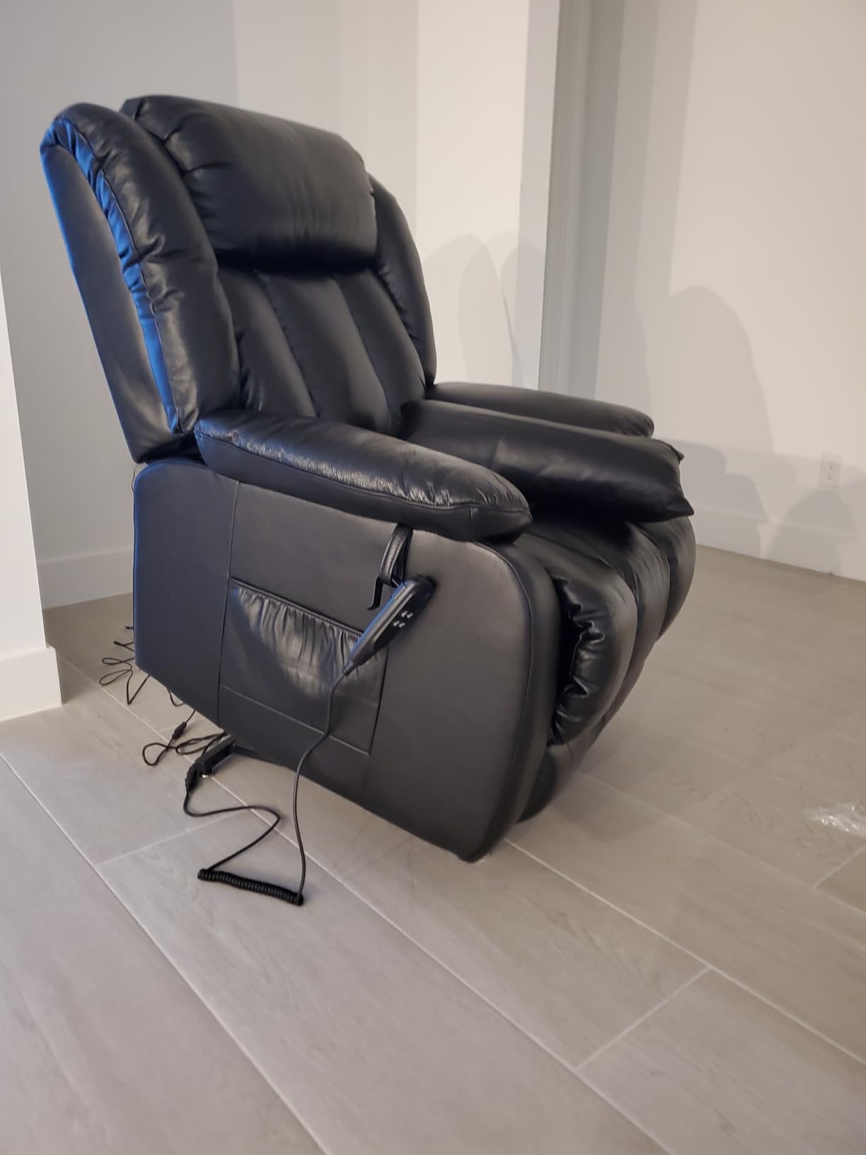 EDILLY X Large Genuine Leather Power Lift Recliner Chairs for Elderly customer photo 1