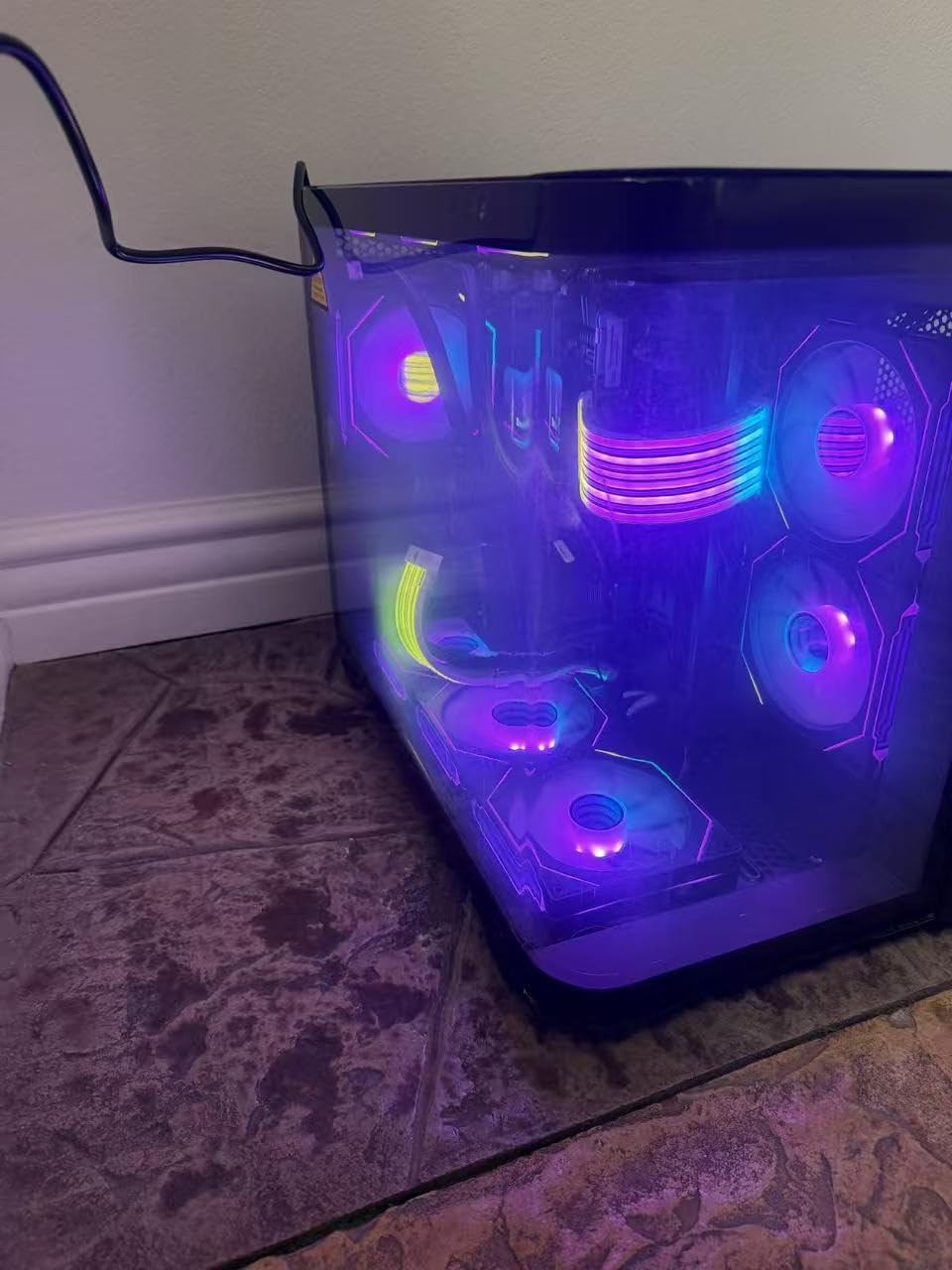 Gaming Desktop PC 12-Core Processor, GeForce GTX 1080 Ti 11GB | 64GB RAM, 1TB NVMe SSD, WiFi 6 & BT 5.4, 9x ARGB Fans, Liquid Cooled, 650W PSU, Windows 11 customer photo 1