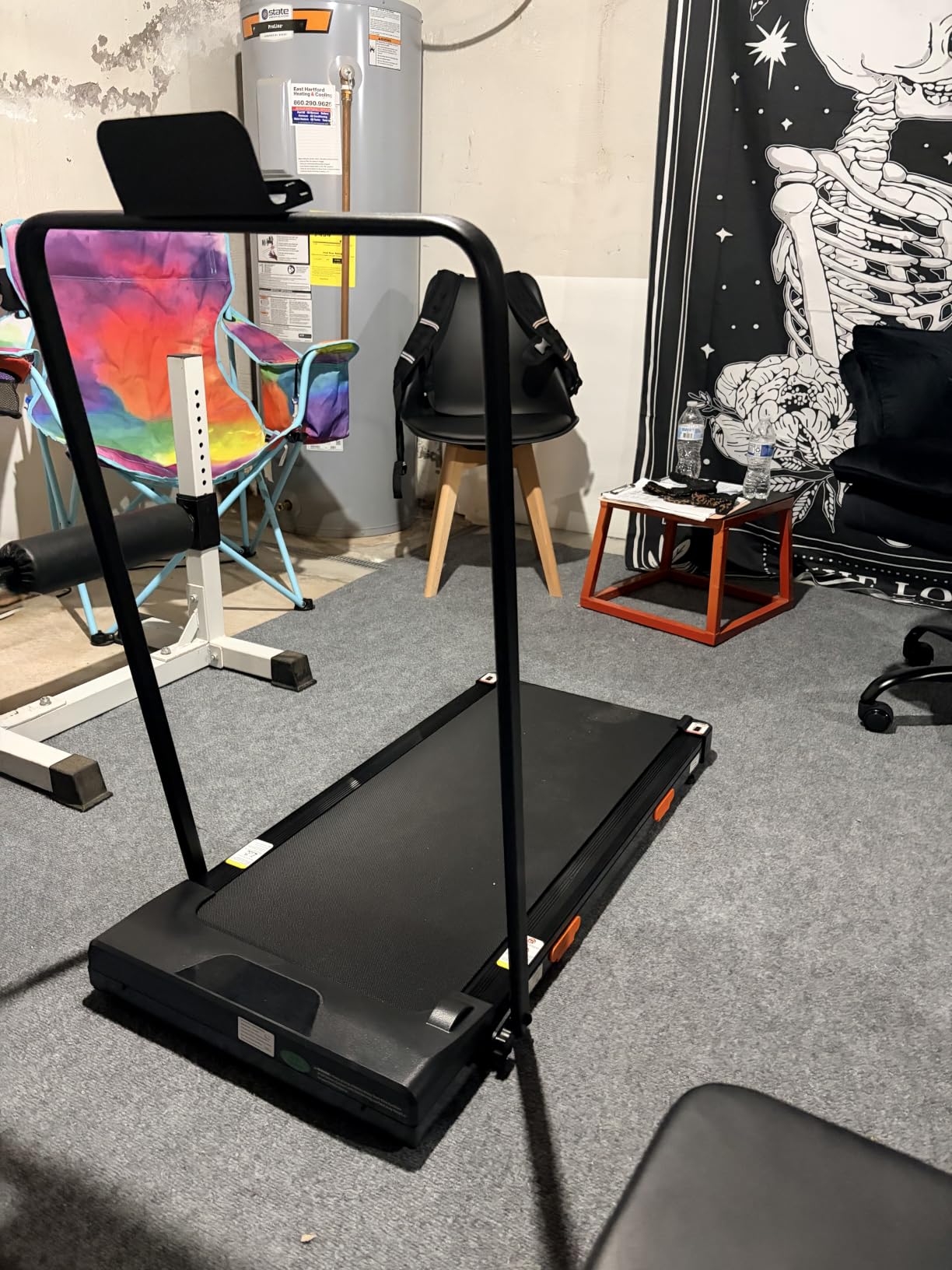 12% Incline Walking Pad Treadmill, Under Desk Treadmills for Home | Foldable, Compact, Portable, 2.5HP Brushless, Home Office, 300Lbs Capacity, Remote Control, LED Display customer photo 2