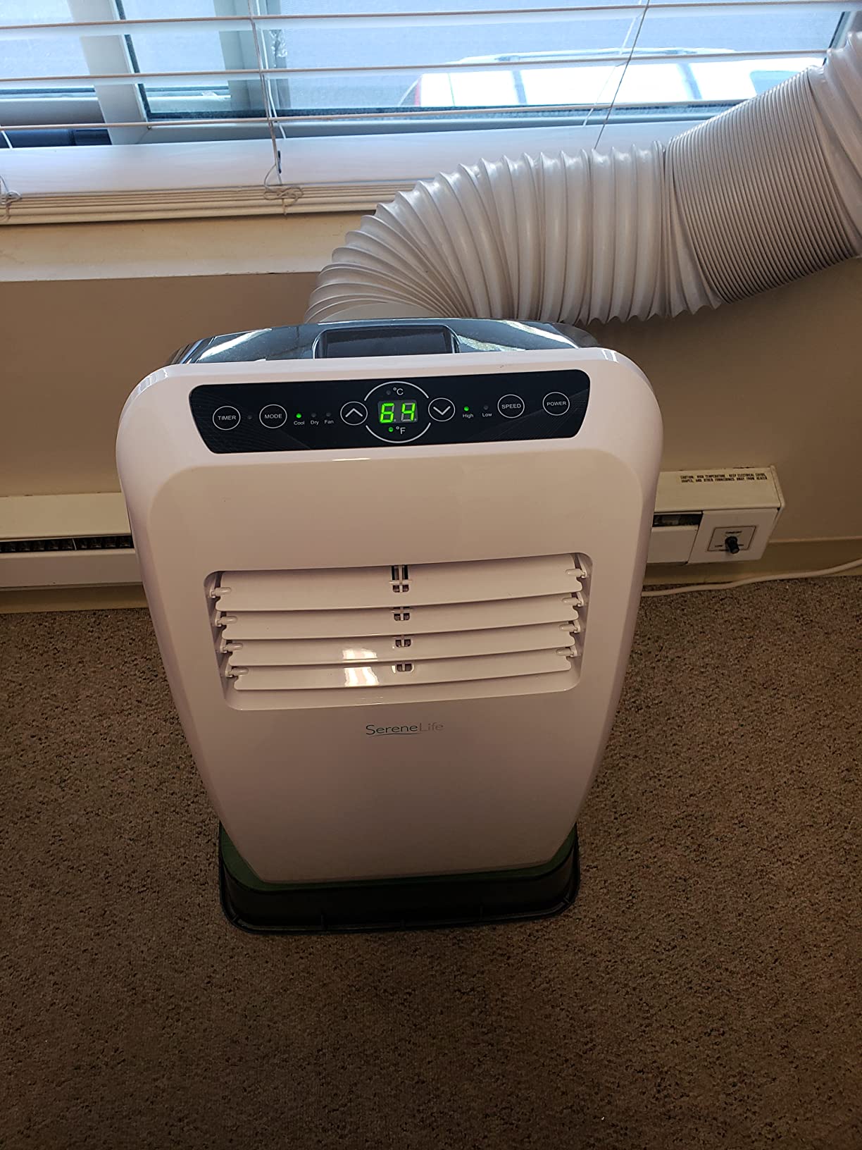 SereneLife 14,000 BTU Portable Air Conditioner with Dehumidifier, Heat, & Fan | Wi-Fi Enabled Portable AC Unit for Wide Area Climate Control | Compact Standing Air Conditioner with Window Kit customer photo 2