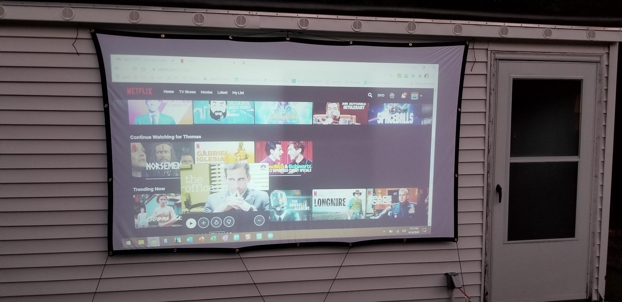 GOODEE Mini Projector [Official Licensed Google TV] Built-in Apps | 1080P Native Image Compatible with Netflix/YouTube/Prime Video/Disney+, Support WiFi and Bluetooth, HDMI/Phone/Laptop customer photo 1