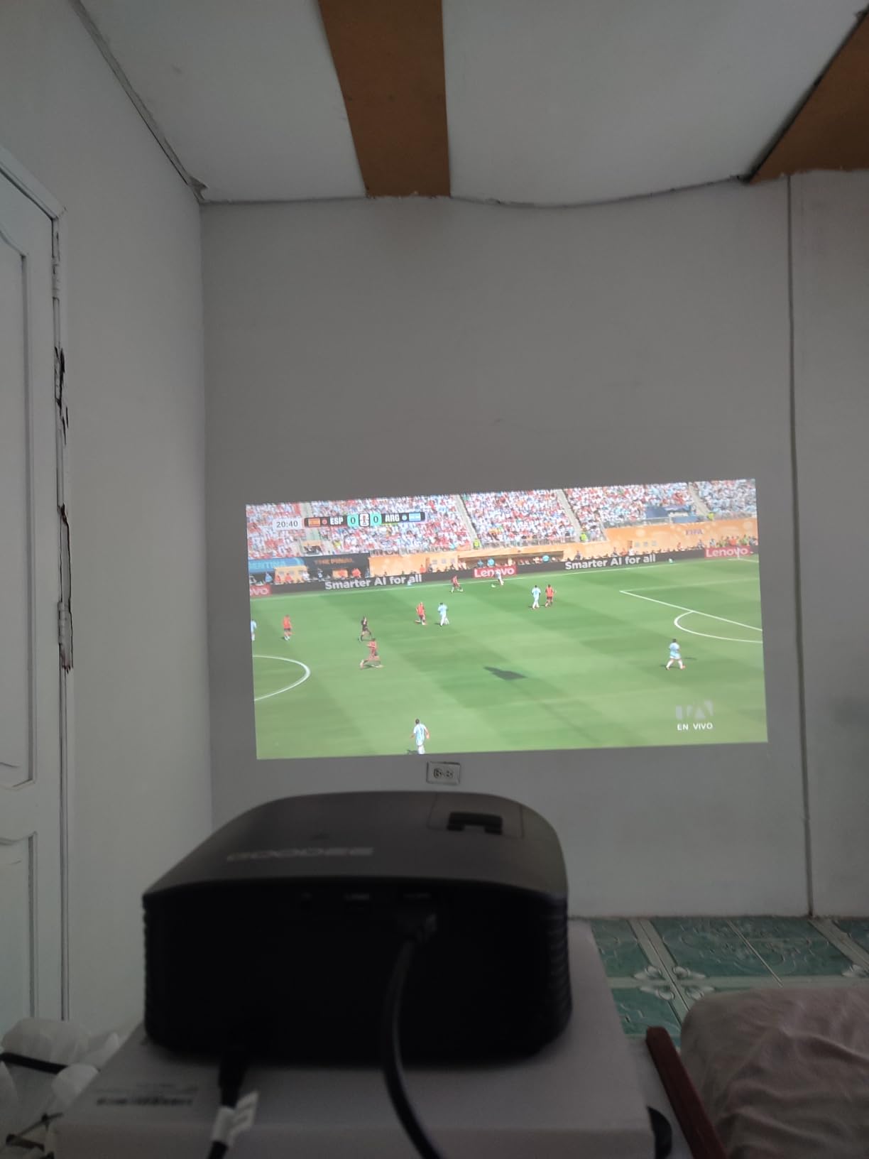 GOODEE Mini Projector [Official Licensed Google TV] Built-in Apps | 1080P Native Image Compatible with Netflix/YouTube/Prime Video/Disney+, Support WiFi and Bluetooth, HDMI/Phone/Laptop customer photo 2