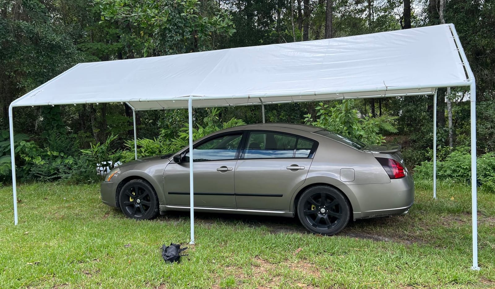 Quictent 14x30x15 FT RV Metal Carport, Heavy Duty Reinforced Steel Shelter with Side Panel, Extra Tall Outdoor Garage Canopy for RV, Boat, Truck and Farm Equipment customer photo 2