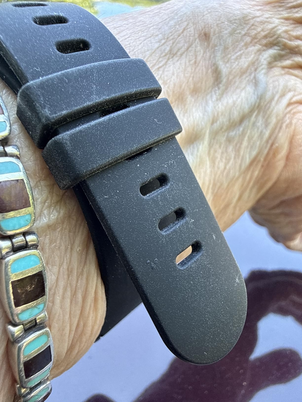 Seculife Medical Alert Smartband for Seniors — Alerts Go Direct to Family, No Call Center | Auto Fall Detection, GPS Tracking, Heart Rate Monitor, 2-Way Calling, SOS Button, Waterproof (White) customer photo 1