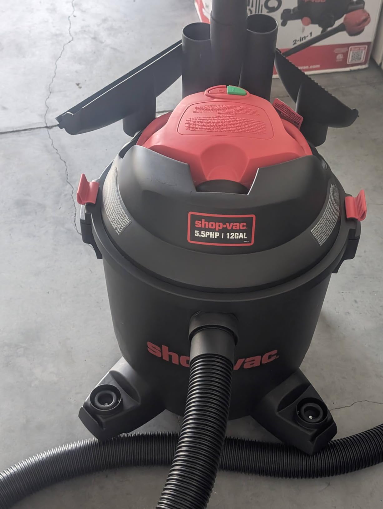 Shop-Vac 12 Gallon 3-in-1 Wet Dry Shop Vacuum with Detachable Blower 5.5HP | Heavy Duty Utility Vacuum for Garage, Workshop, Home, Car, Jobsite Cleaning, Powerful Industrial Vacuum Cleaner customer photo 1