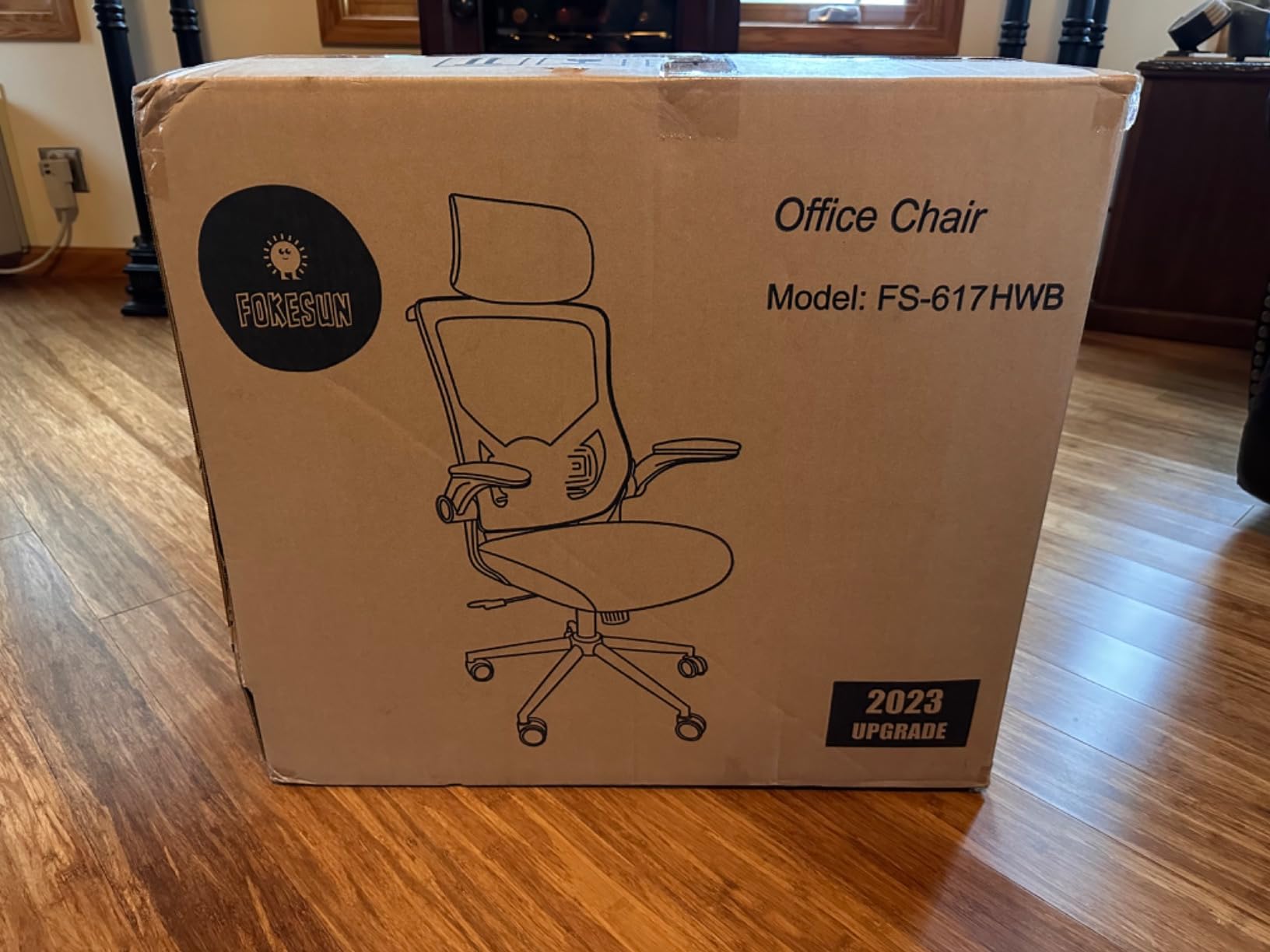 Ergonomic Office Chair, High Back Mesh Computer Chair with Molded Foam Cushion, Adjustable Headrest, Lumbar Support, Tilt Lock and Coat Hanger for Home Office customer photo 1