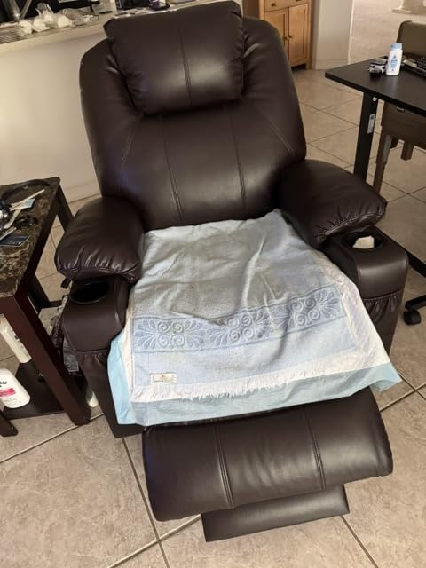 Tami Tami Dual Motor Power Lift Recliner Chair for Elderly with Massage and Heat, Electric Lift Chair for Big and Tall Adults, USB A&C, 2 Cup Holders (T6013 - Faux Leather, Gray, Oversized) customer photo 1