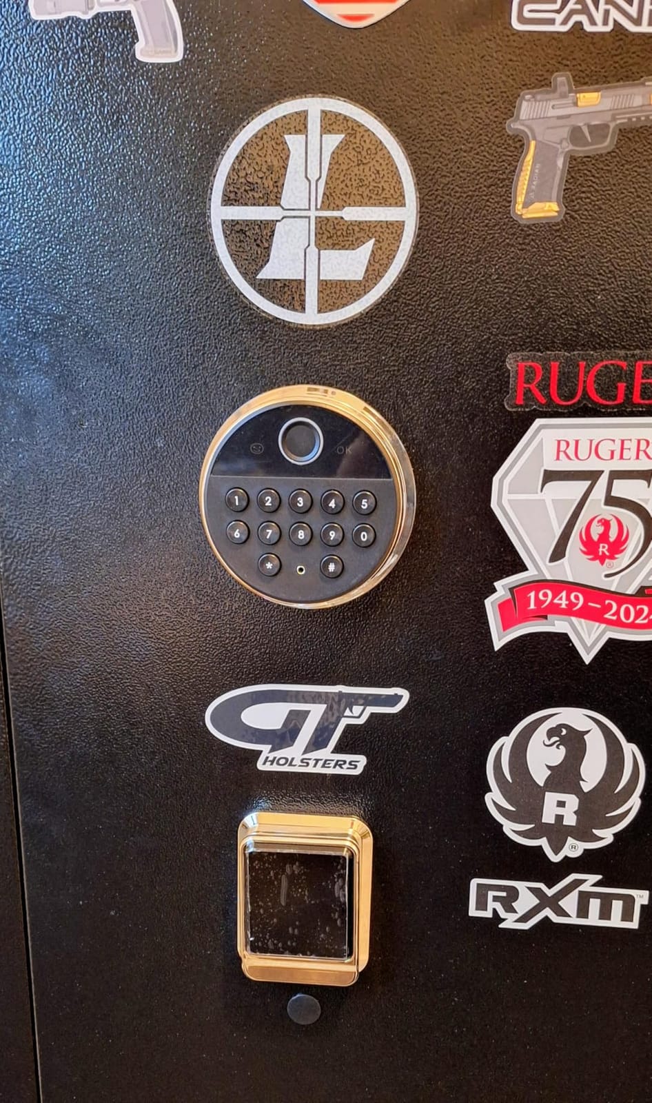 Gun Safe for Rifles and Pistols, with Biometric Quick Access Gun Locker, Shotgun Safe, Large Gun Cabinet and Password Lock, 57