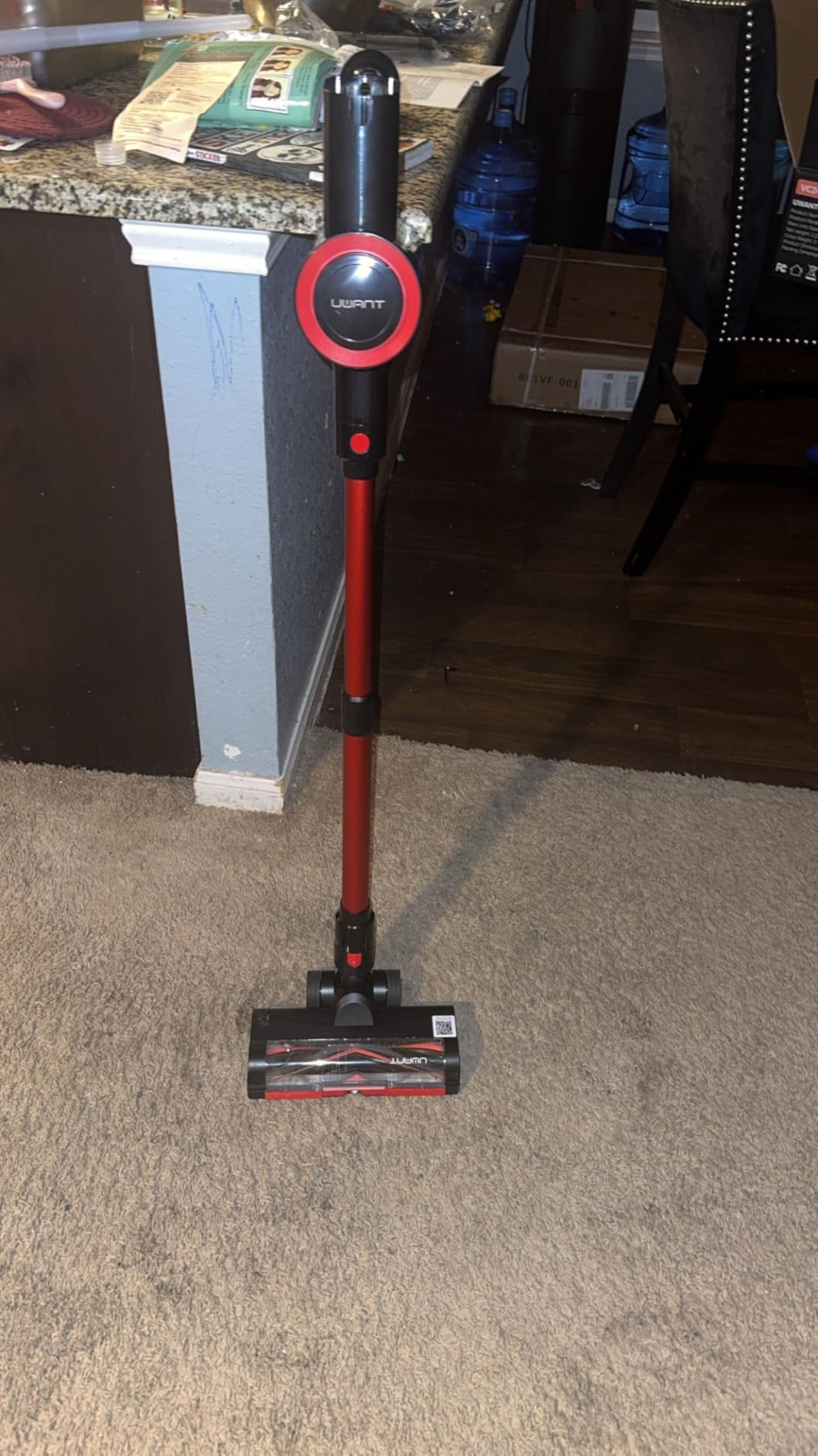uwant V500 Cordless Vacuum Cleaner with Auto Empty & Auto Dust Scrap System, 7-Layer HEPA Filtration, Anti-Tangle Brush, Stick Vacuum for Pet Hair, Hard Floors, Carpet, Grey customer photo 2