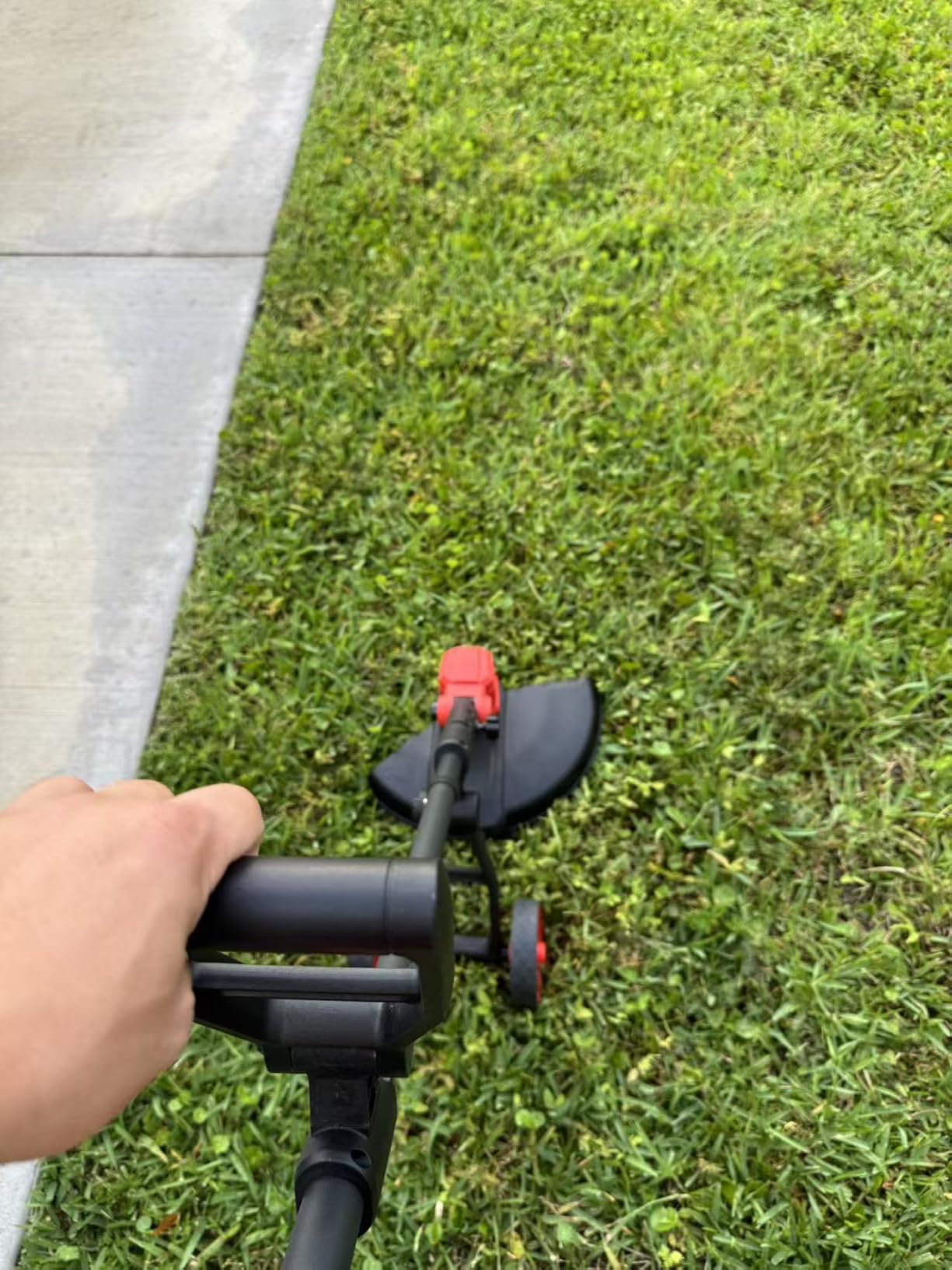 Electric Weed Wacker Cordless, 4000mAh Weed Eater with 3 Types Blades & Removable Auxiliary Wheels, Electric String Trimmer Brush Cutter & Grass Trimmer & Lawn Edger 2 Battery and Charger customer photo 1