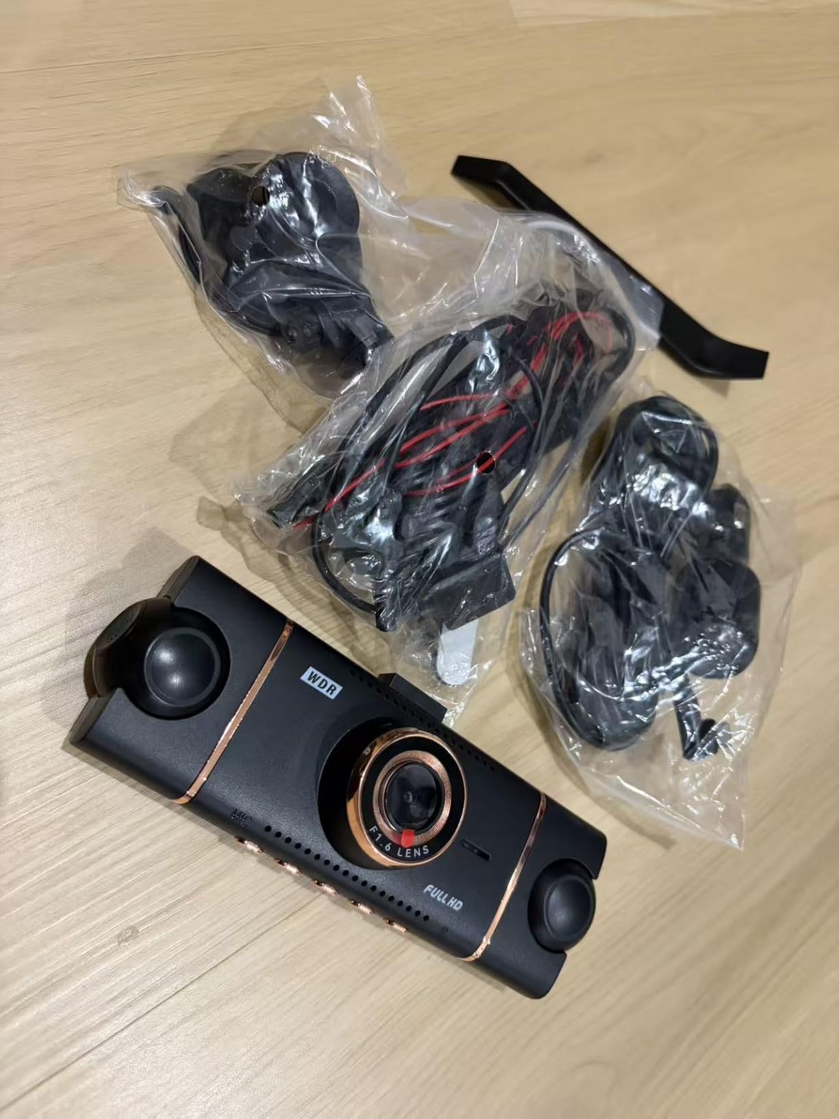 4 Channel 360° Dash Cam Front and Rear, 4K+1080P*3 FHD Car Camera | 5GHz WiFi and App Control, 24H Parking Mode, 8 IR Lamps Night Vision, Loop Recording, Includes 64GB SD Card, Black customer photo 2