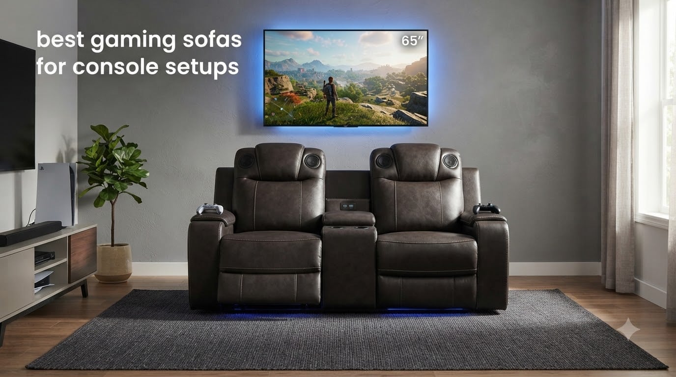best gaming sofas for console setups