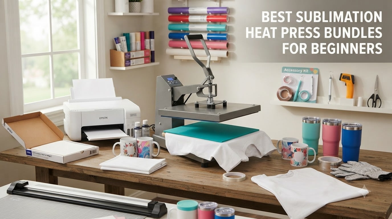 best sublimation heat press bundles for beginners