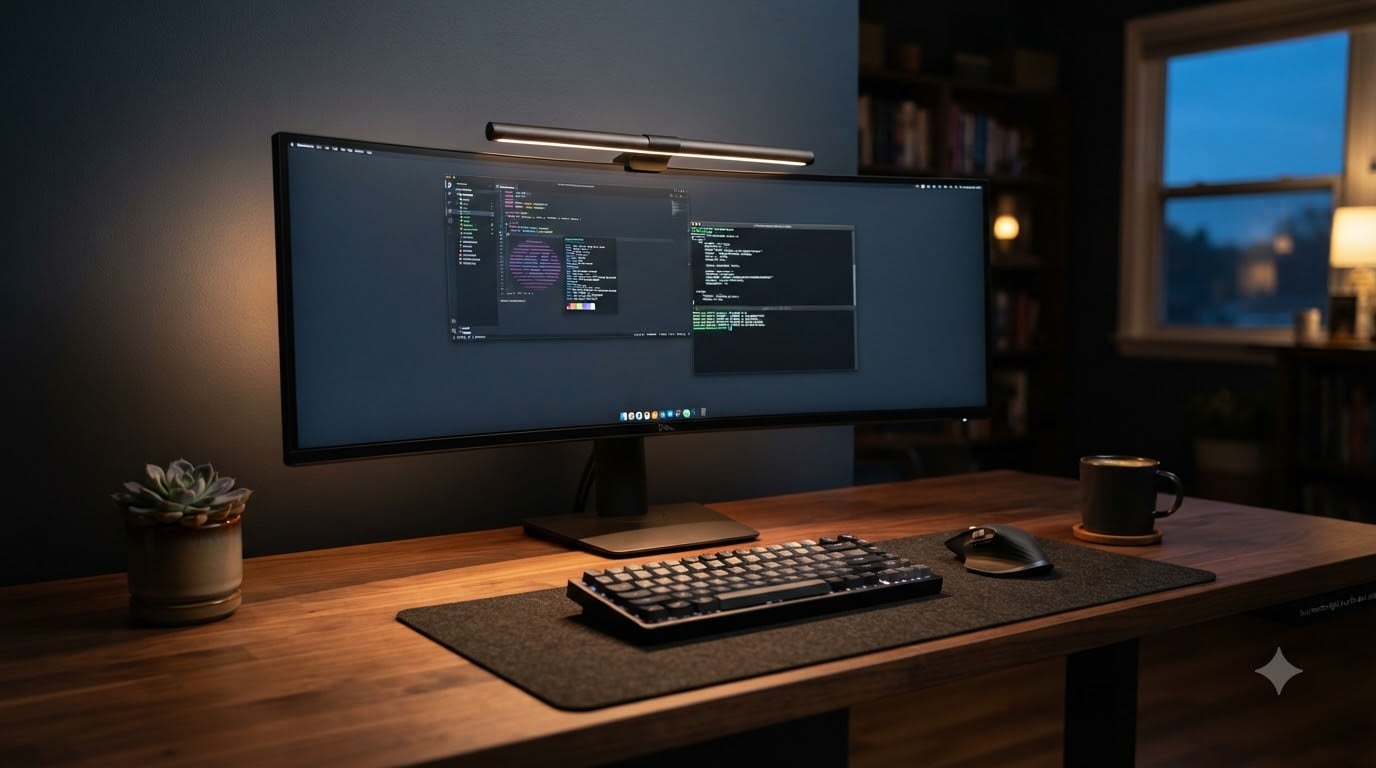 best monitor light bars for desk setups
