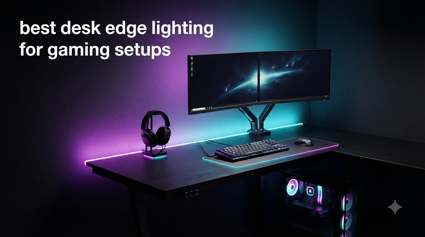 best desk edge lighting for gaming setups