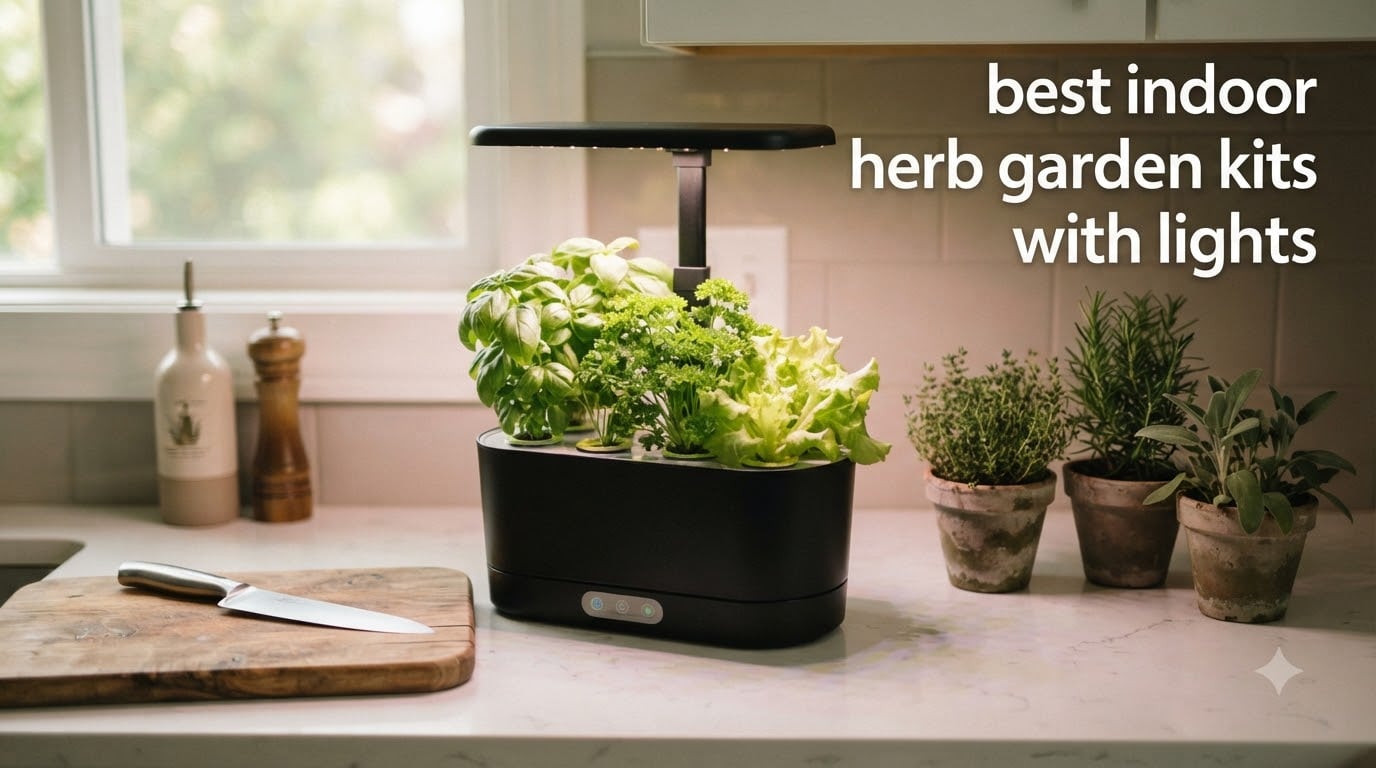 best indoor herb garden kits with lights