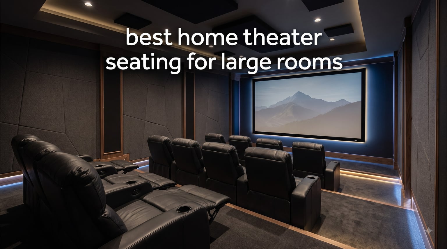 best home theater seating for large rooms