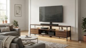 best media console tv stands with mounts