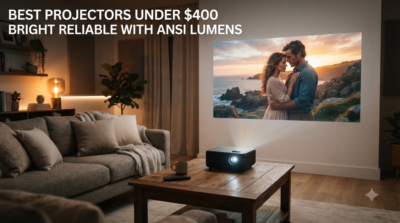 best projectors under $400 bright reliable with ansi lumens