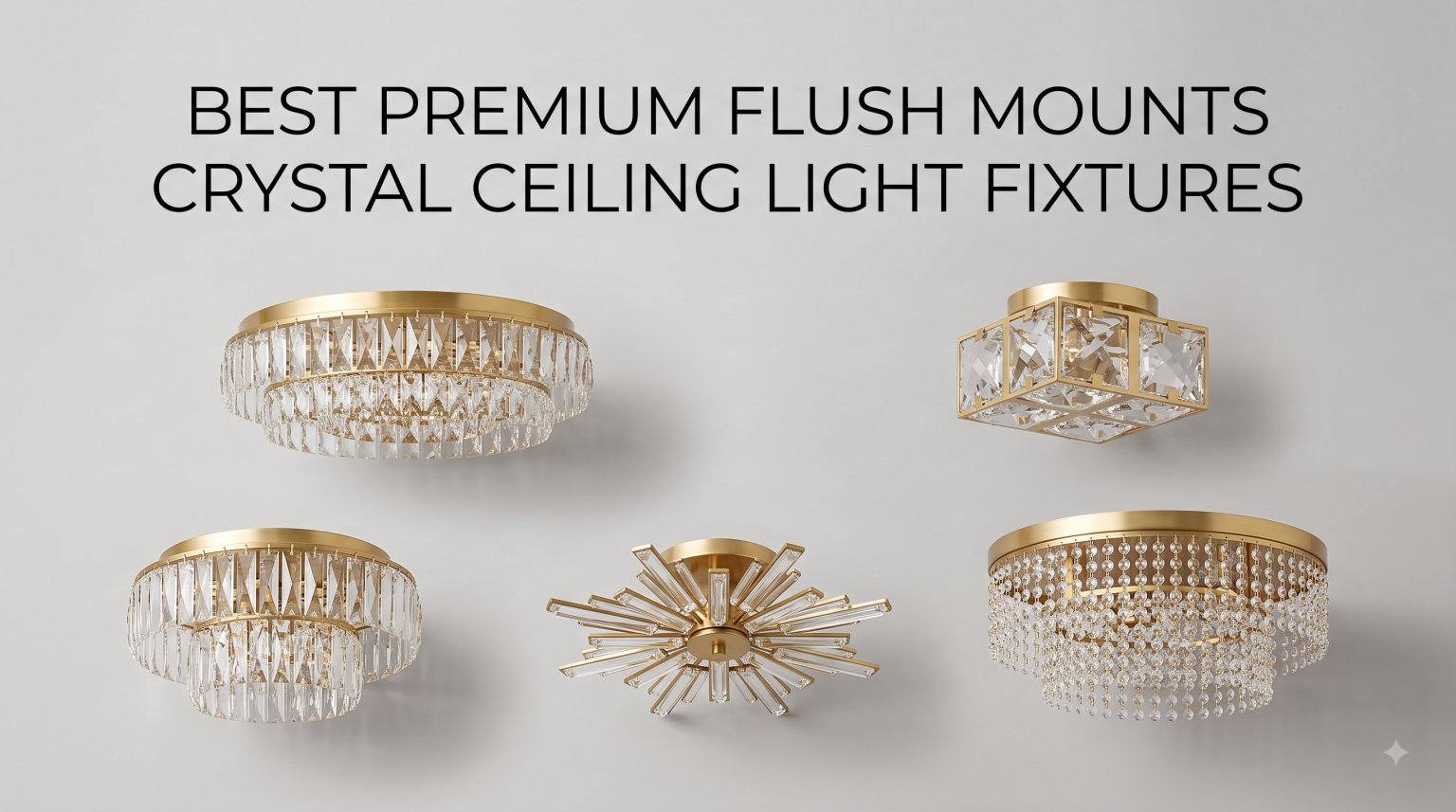 best premium flush mounts crystal ceiling light fixtures