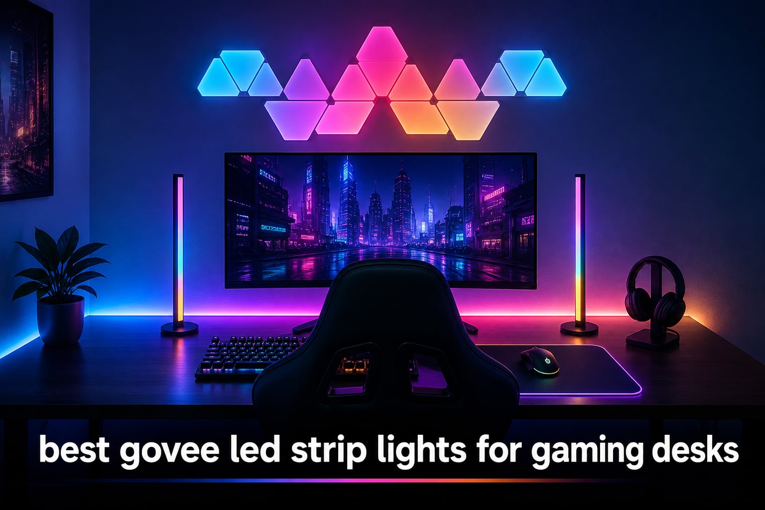 best govee led strip lights for gaming desks