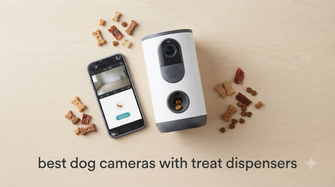 best dog cameras with treat dispensers