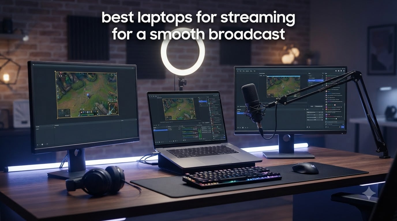 best laptops for streaming for a smooth broadcast