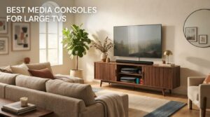 best media consoles for large tvs