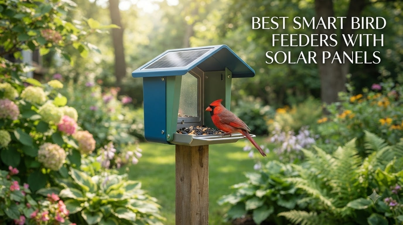 best smart bird feeders with solar panels