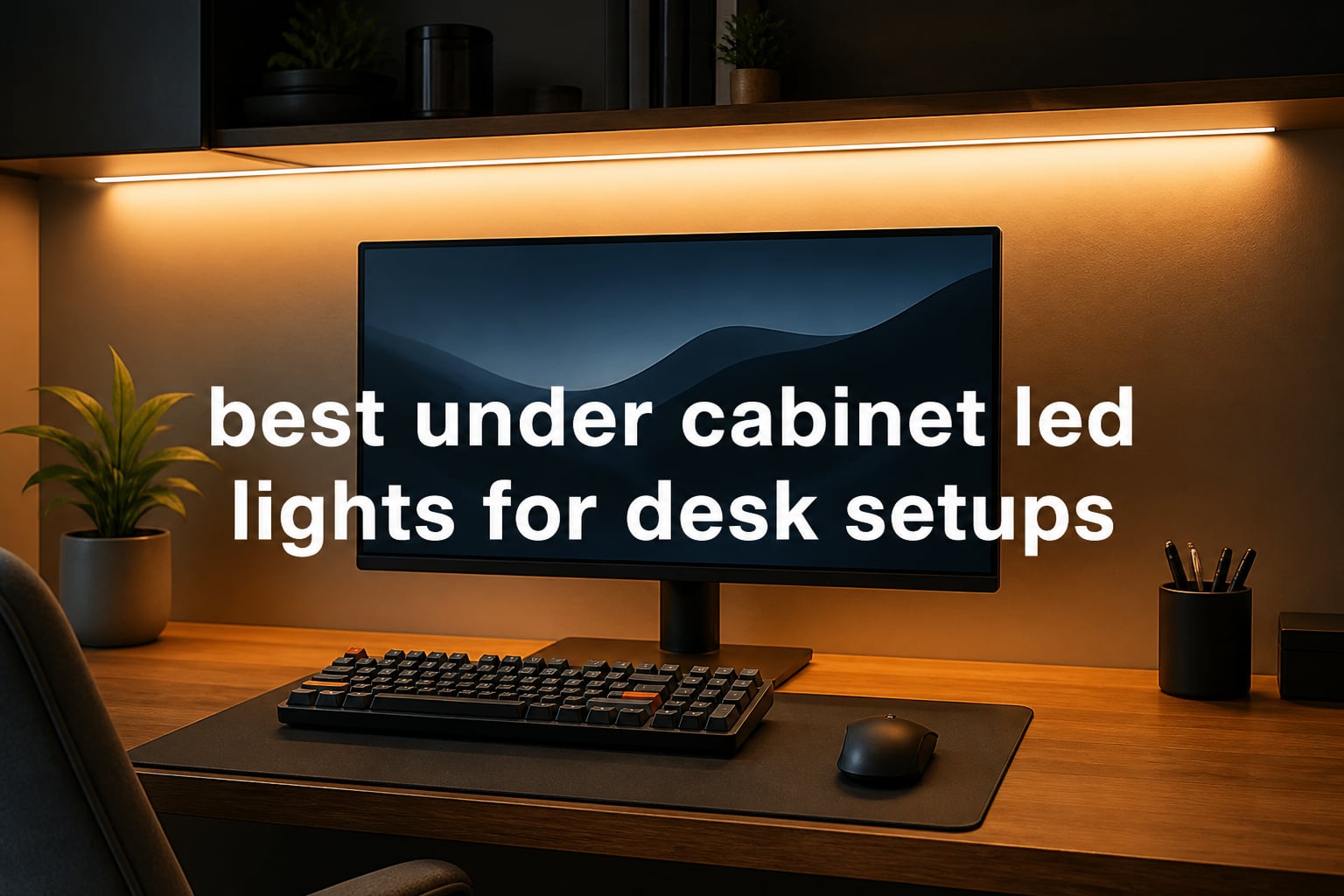best under cabinet led lights for desk setups
