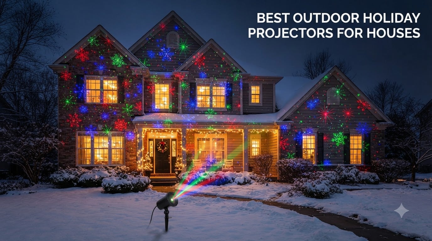 best outdoor holiday projectors for houses