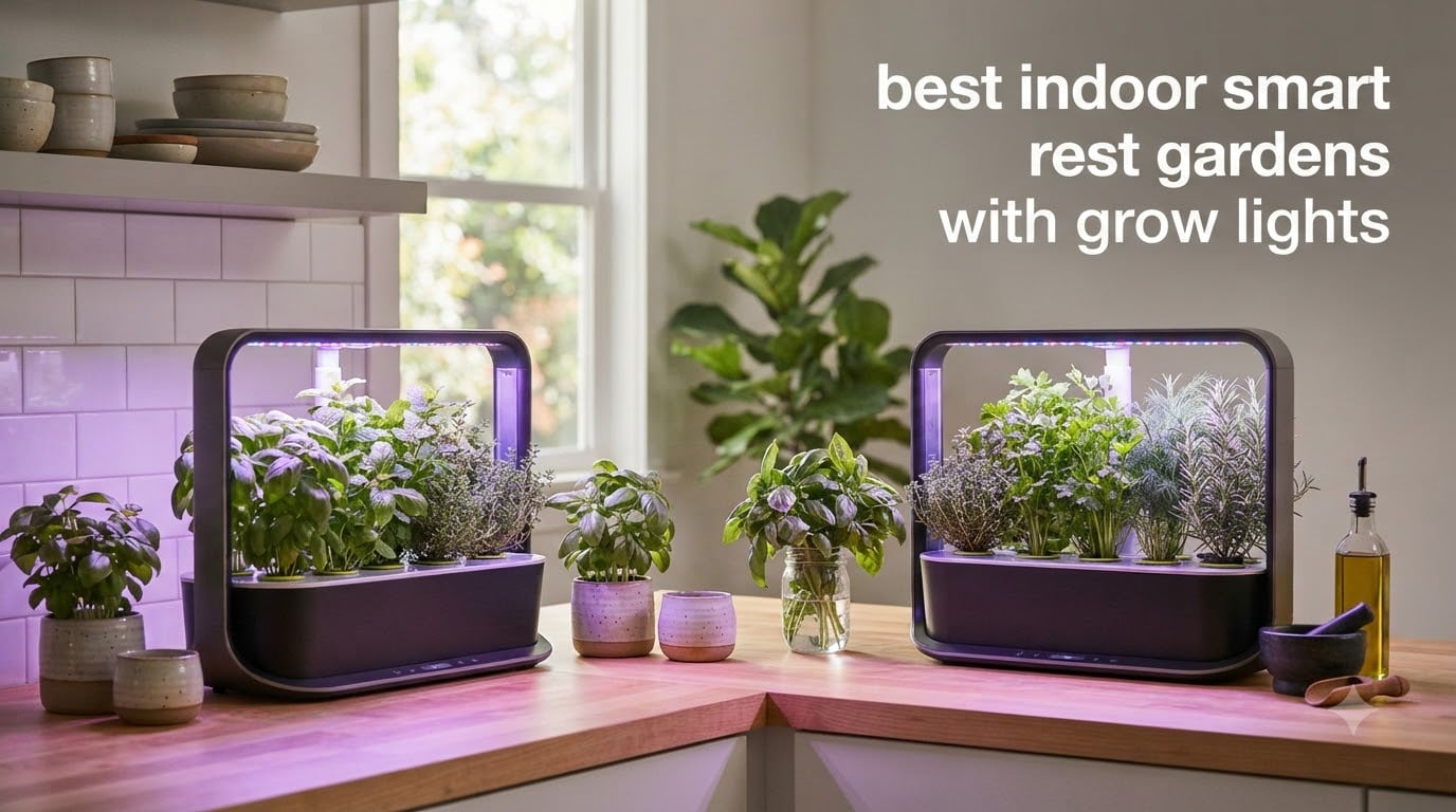 best indoor smart gardens with grow lights