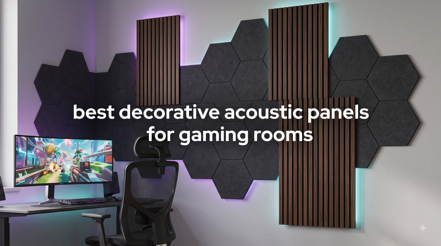 best decorative acoustic panels for gaming rooms