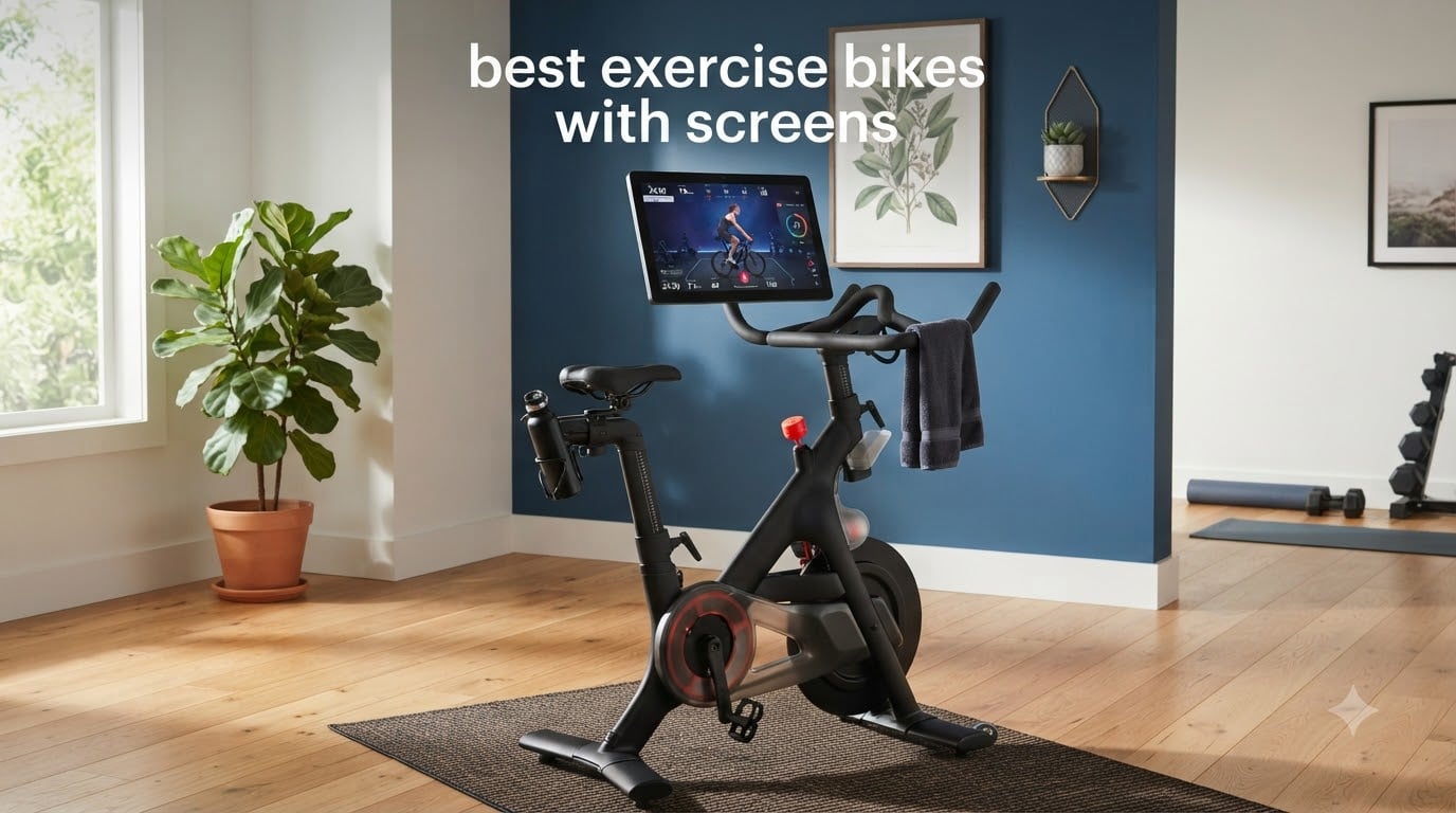 best exercise bikes with screens