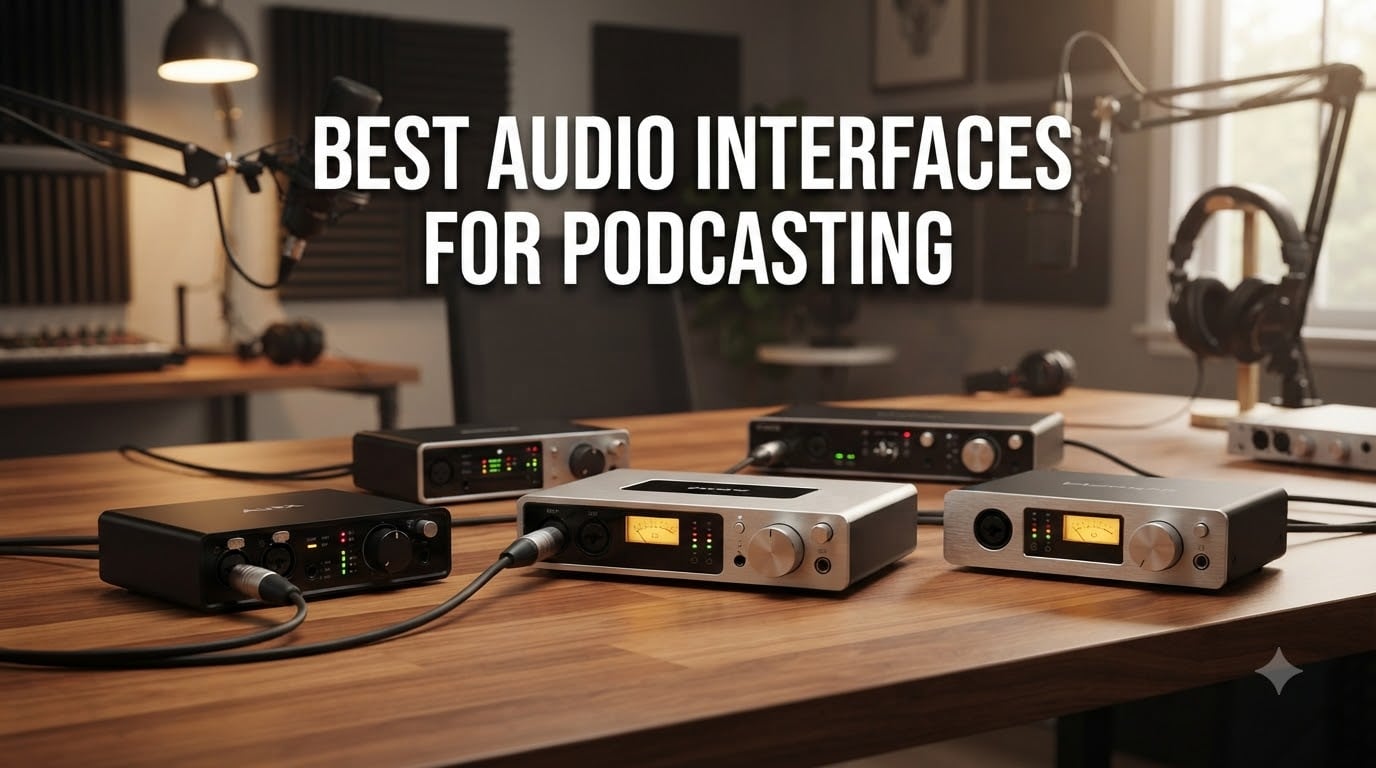 best audio interfaces for podcasting