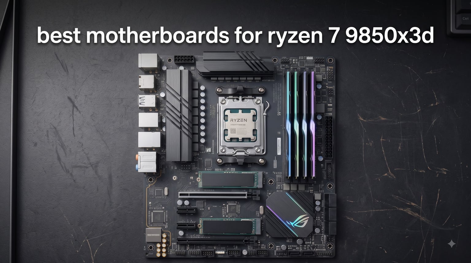 best motherboards for ryzen 7 9850x3d