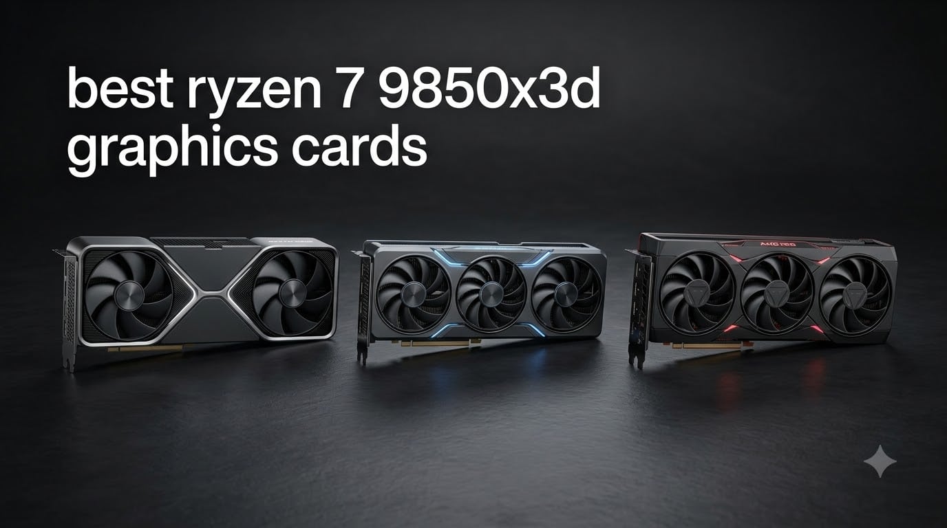 best ryzen 7 9850x3d graphics cards