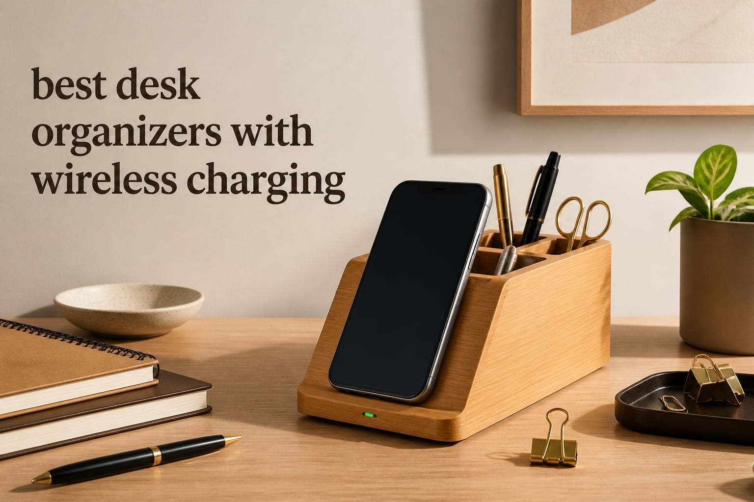 best desk organizers with wireless charging