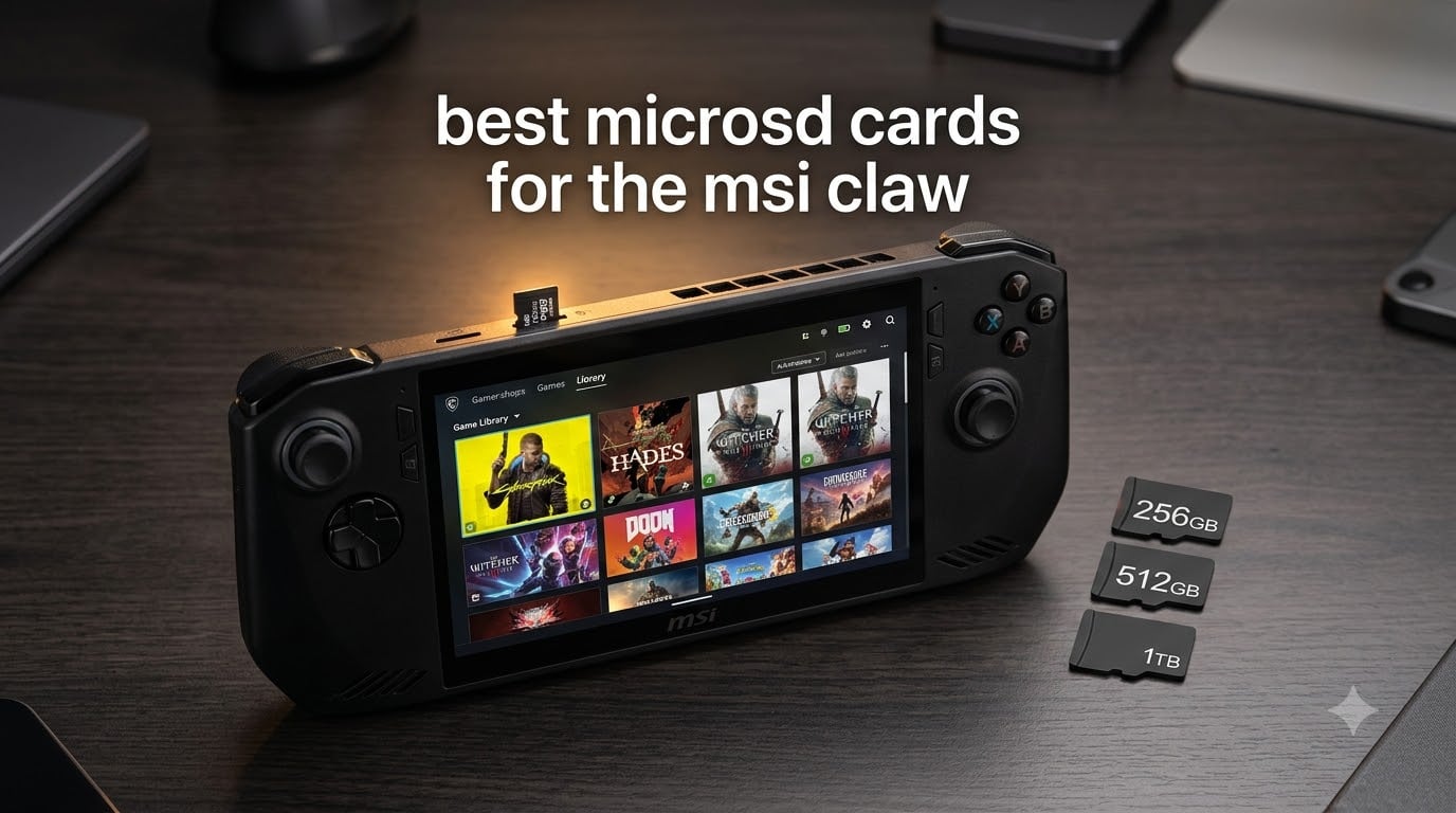 best microsd cards for the msi claw